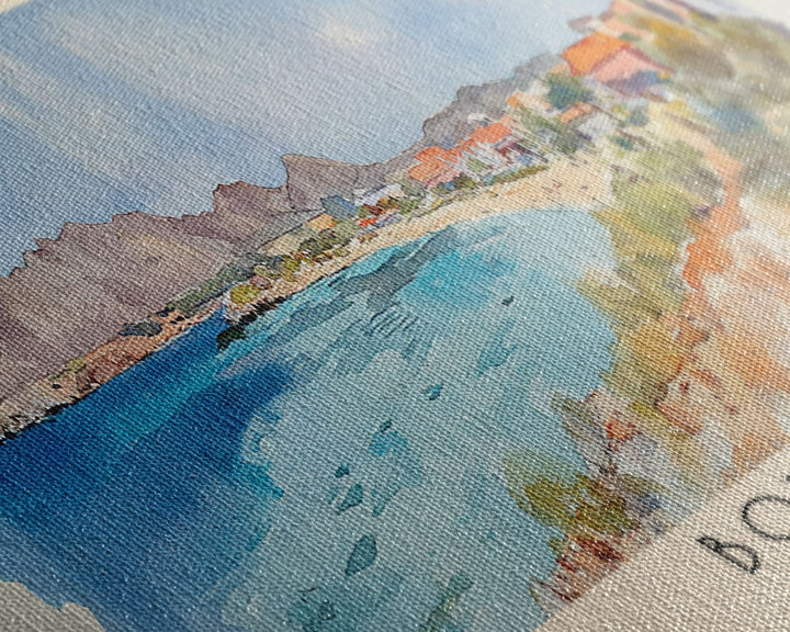 Bonaire, Netherlands Watercolor Print, Vacation Gift, Netherlands Wall Art, Beach Painting, Beach Decor, Beach Or Lakehouse Art