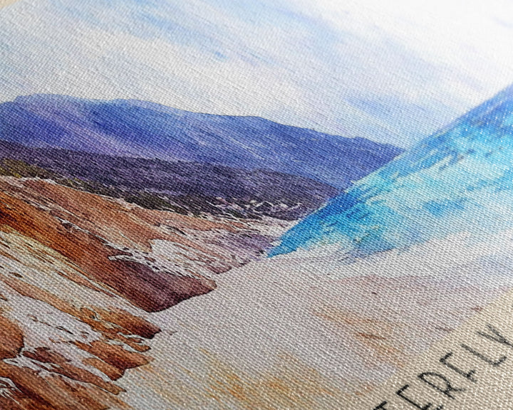 Butterfly Valley Beach, Turkey Watercolor Print, Vacation Gift, Turkey Wall Art, Vacation Wall Art, Vacatation Memories, Beach Decor, Beach Or Lakehouse Art