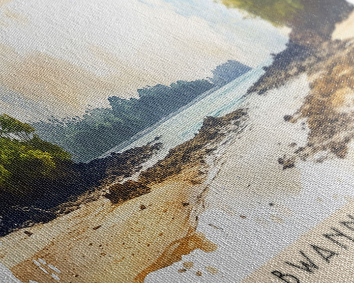 Bwanna Beach, Indonesia Watercolor Print, Vacation Gift, Indonesia Wall Art, Beach Painting, Beach Decor, Beach Or Lakehouse Art