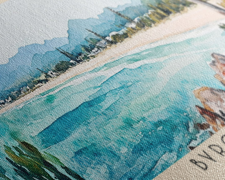 Byron Bay, Australia Watercolor Beach Print, Vacation Gift, Australia Wall Art, Beach Painting, Beach Decor, Beach Painting