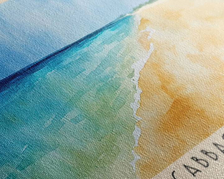 Cabbage Beach, Bahamas Watercolor Print, Vacation Gift, Bahamas Wall Art, Vacation Wall Art, Vacatation Memories, Beach Decor, Beach Or Lakehouse Art