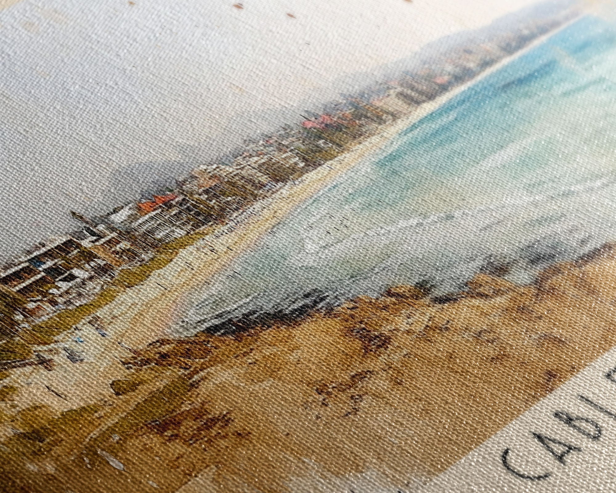 Cable Beach, Australia Watercolor Print, Vacation Gift, Australia Wall Art, Beach Painting, Beach Decor, Beach Or Lakehouse Art
