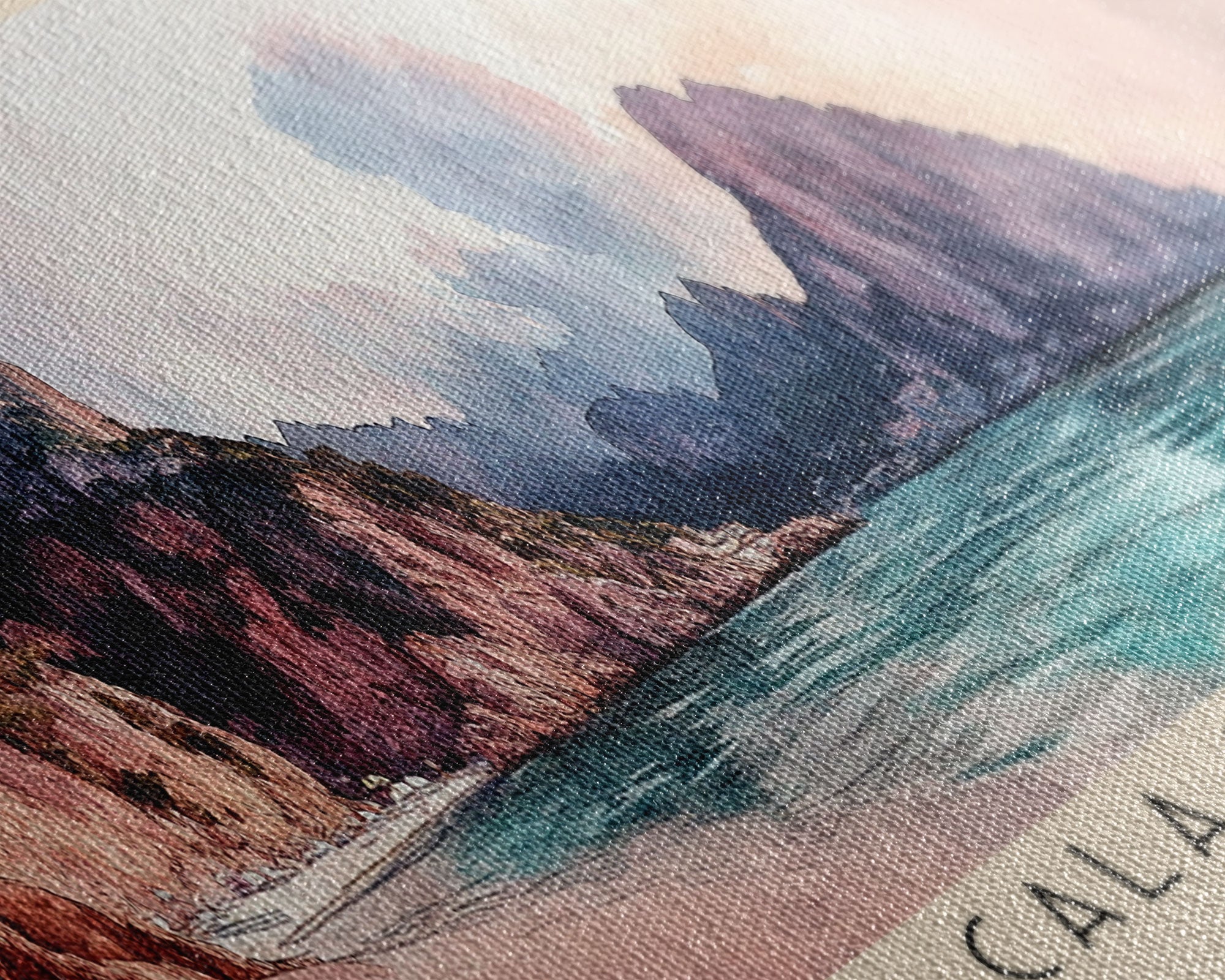 Cala Violina, Italy Watercolor Print, Vacation Gift, Italy Wall Art, Beach Painting, Beach Decor, Beach Or Lakehouse Art