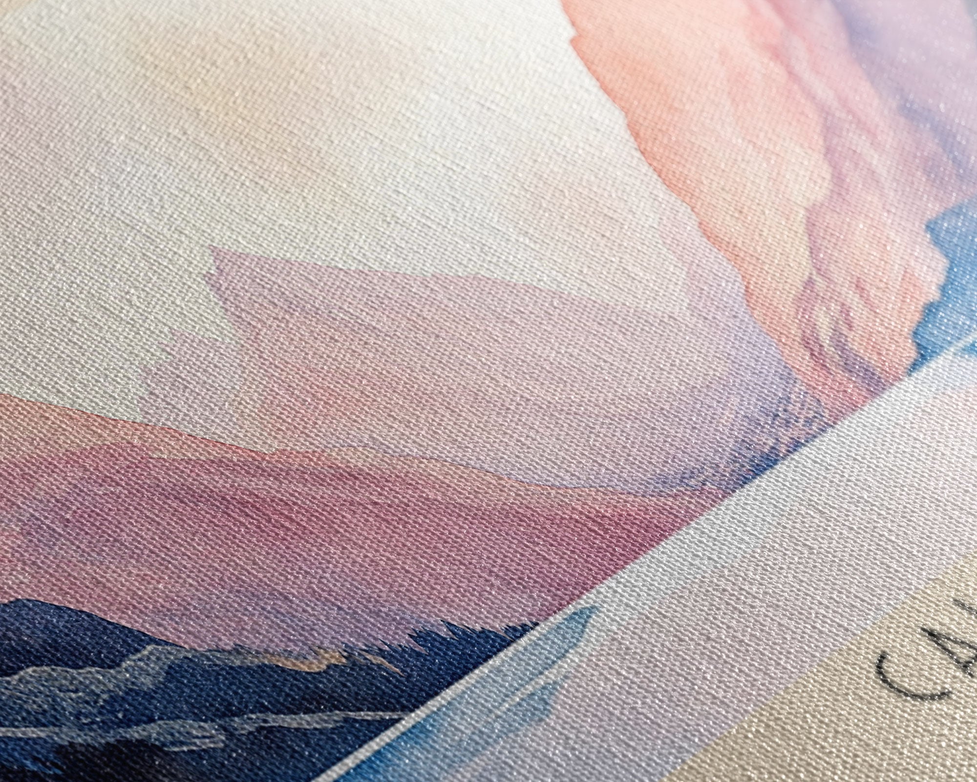 Caldera, Chile Watercolor Print, Vacation Gift, Chile Wall Art, Beach Painting, Beach Decor, Large Wall Art, Wood Frame Art