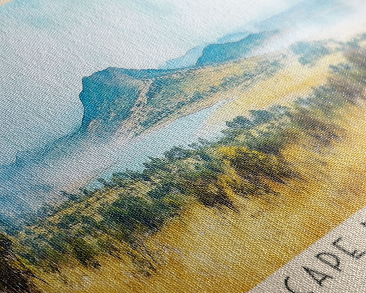 Cape Maclear, Malawi Watercolor Print, Vacation Gift, Malawi Wall Art, Beach Painting, Beach Decor, Large Wall Art, Wood Frame Art