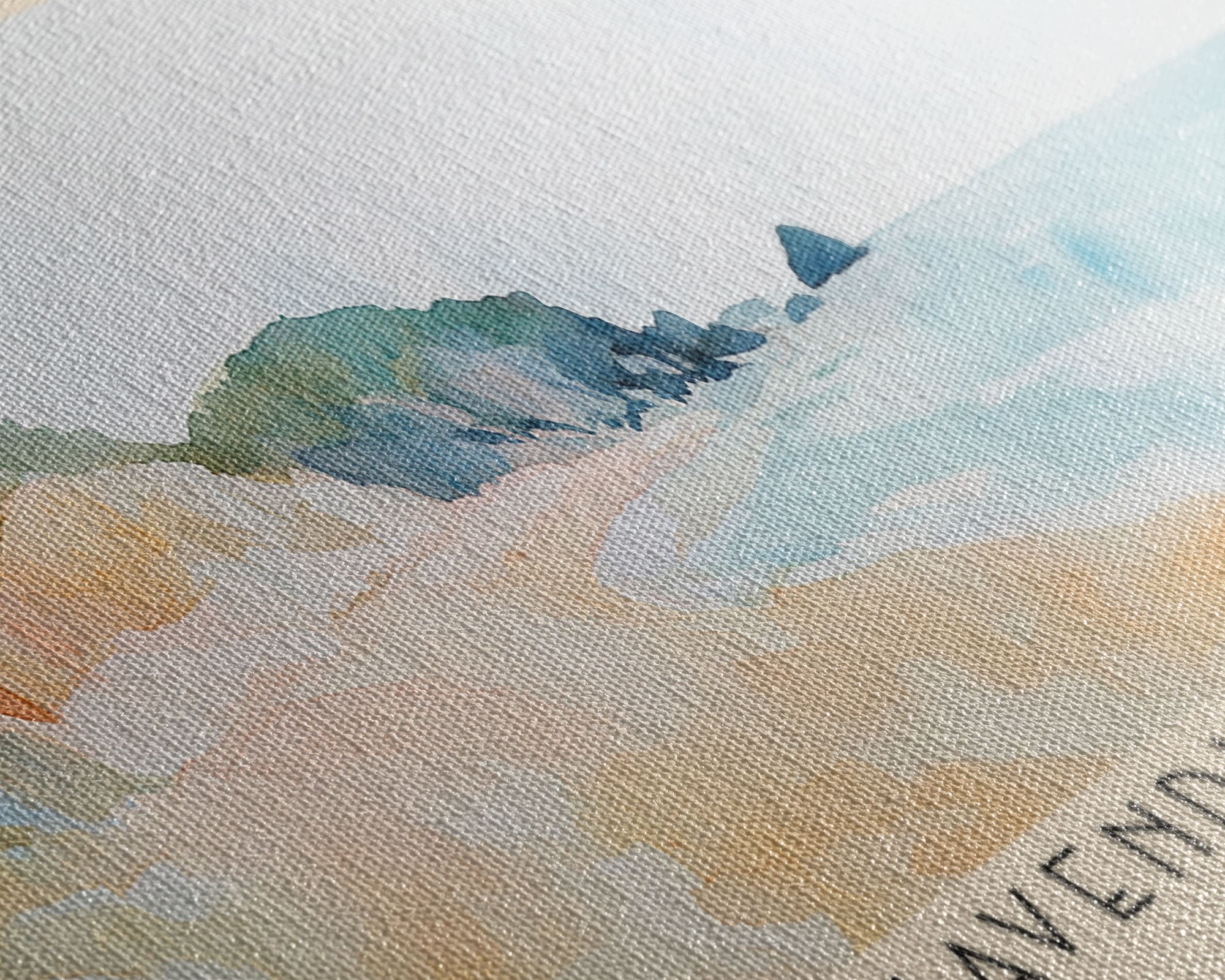 Cavendish Beach, Canada Watercolor Print, Vacation Gift, Canada Wall Art, Beach Painting, Beach Decor, Beach Or Lakehouse Art