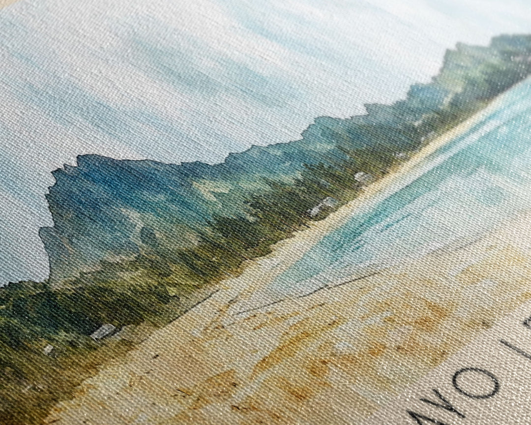 Cayo Levantado, Dominican Republic Watercolor Print, Vacation Gift, Dominican Republic Wall Art, Beach Painting, Beach Decor, Large Wall Art, Wood Frame Art