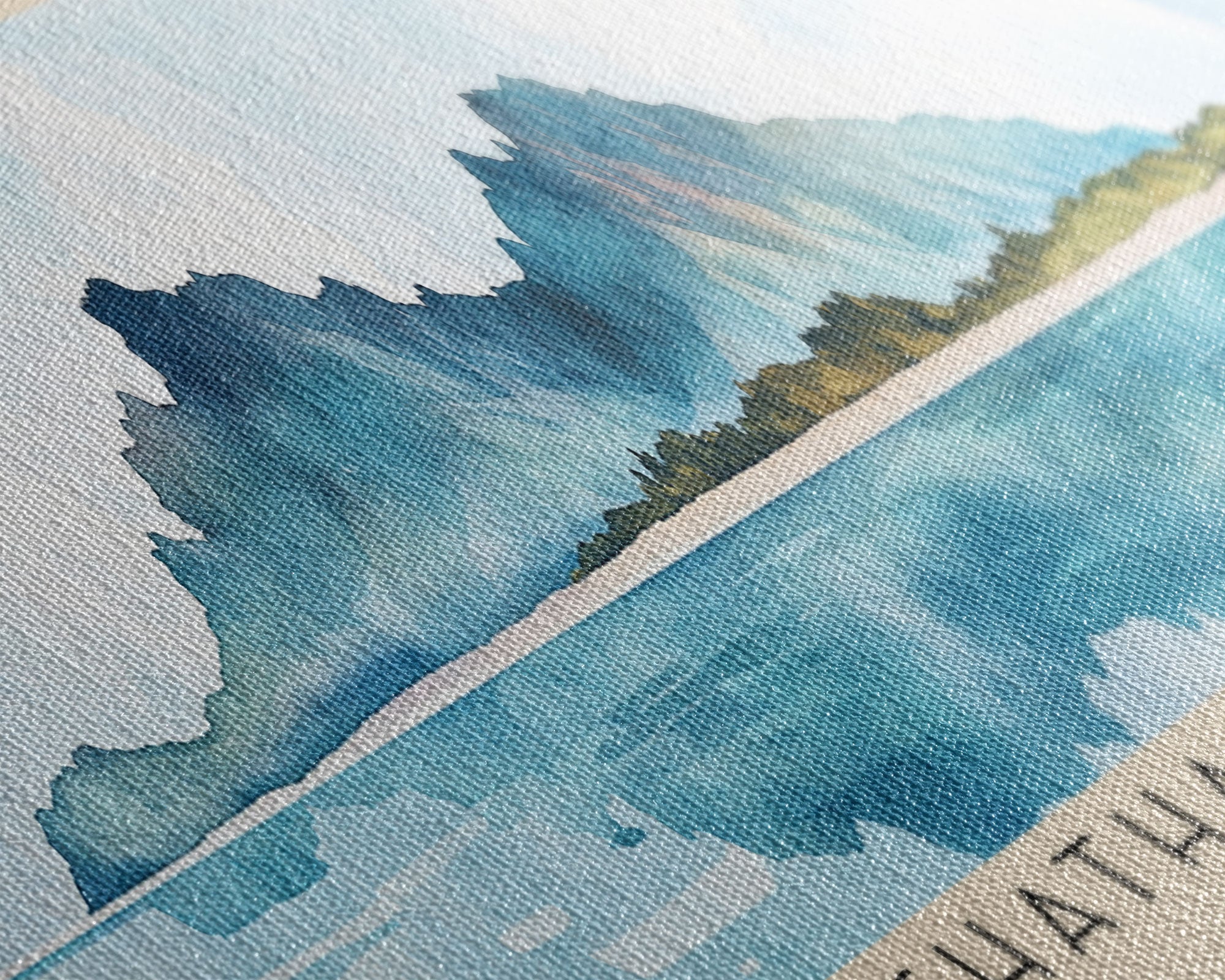 Chatham Island, New Zealand Watercolor Print, Vacation Gift, New Zealand Wall Art, Beach Painting, Beach Decor, Large Wall Art, Wood Frame Art