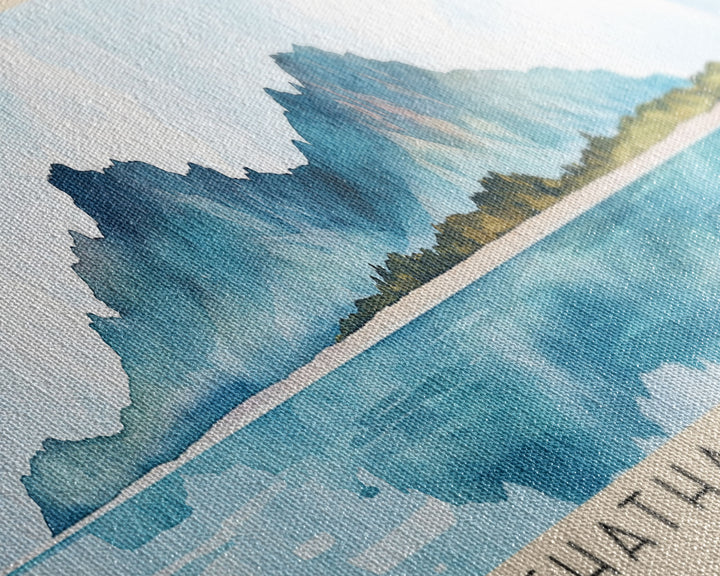 Chatham Island, New Zealand Watercolor Print, Vacation Gift, New Zealand Wall Art, Beach Painting, Beach Decor, Large Wall Art, Wood Frame Art
