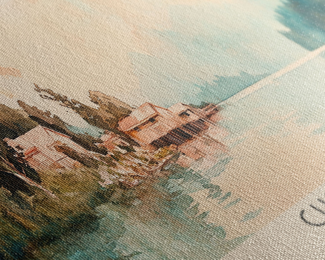 Chiloé, Chile Watercolor Print, Vacation Gift, Chile Wall Art, Vacation Wall Art, Vacatation Memories, Beach Decor, Beach Or Lakehouse Art