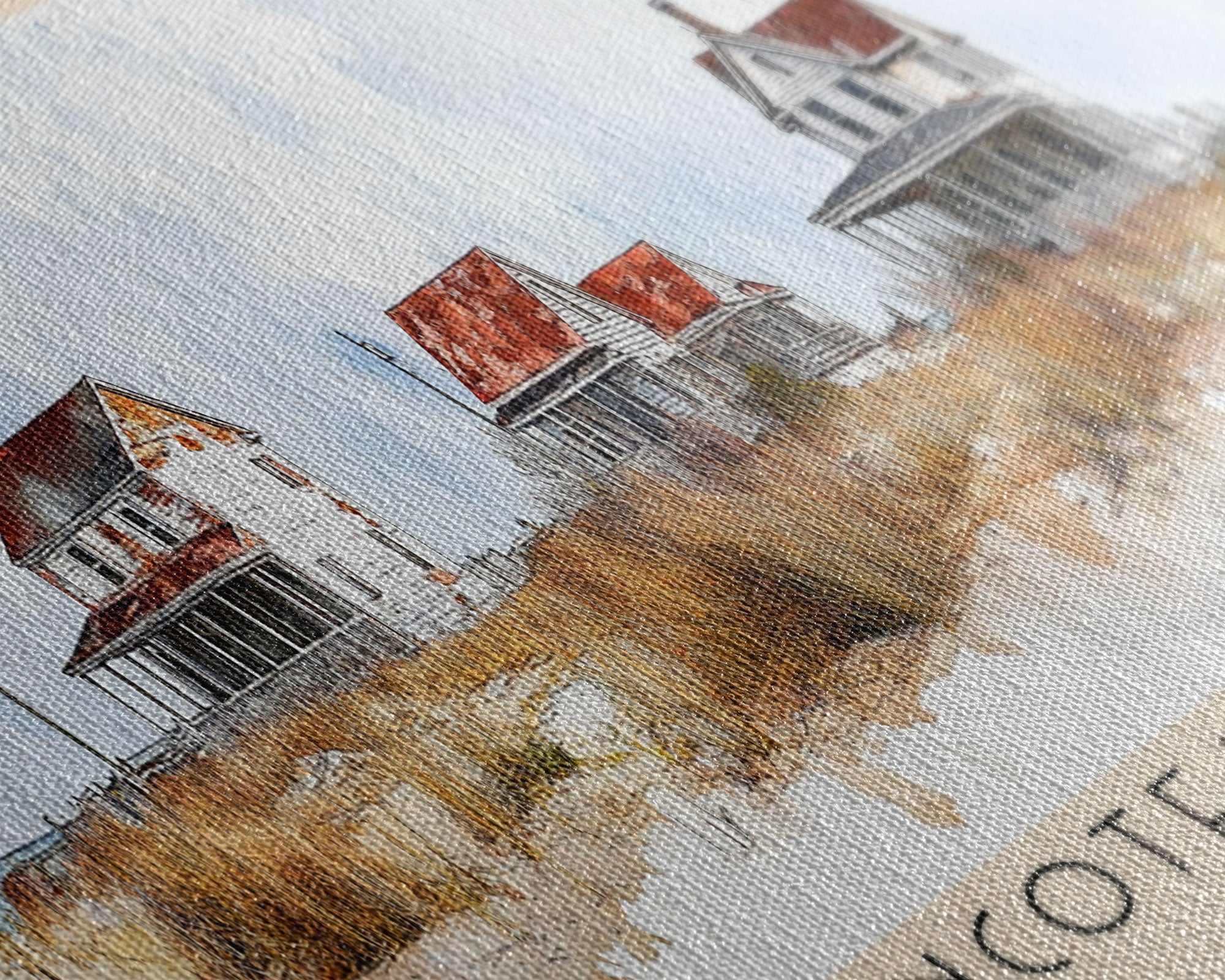 Chincoteague Island, Virginia Watercolor Print, Vacation Gift, Virginia Wall Art, Beach Painting, Beach Decor, Beach Or Lakehouse Art