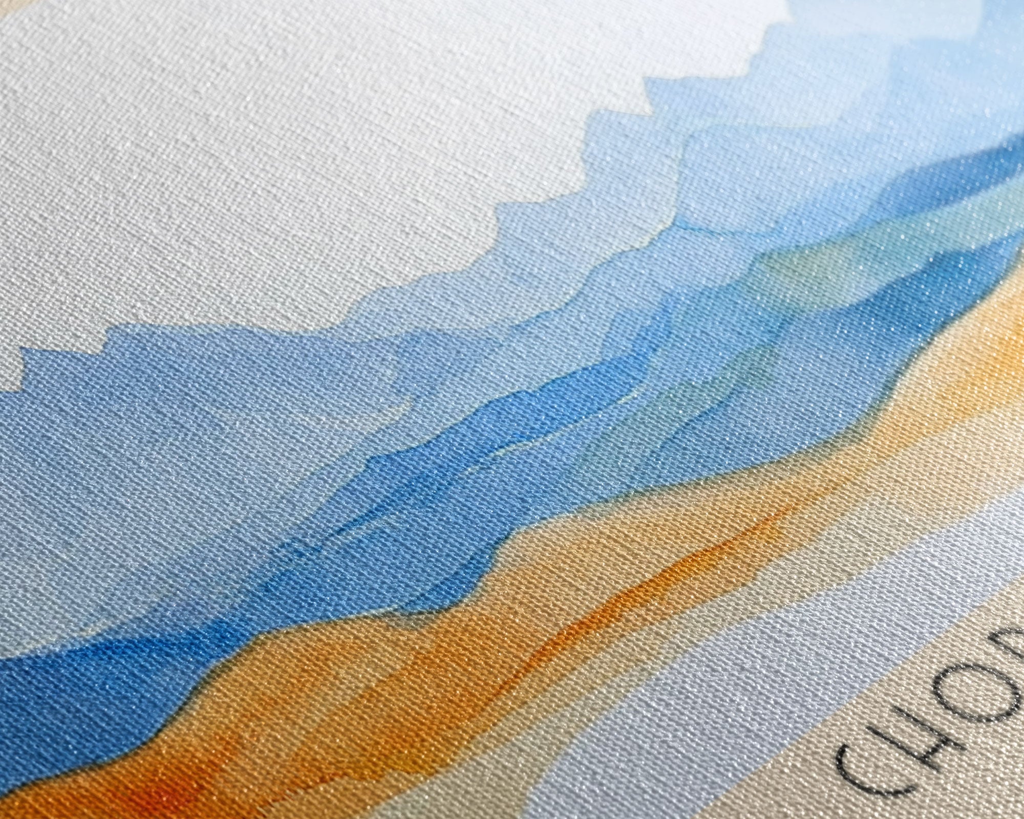Chorrillos, Chile Watercolor Beach Print, Vacation Gift, Chile Wall Art, Beach Painting, Beach Decor, Beach Painting