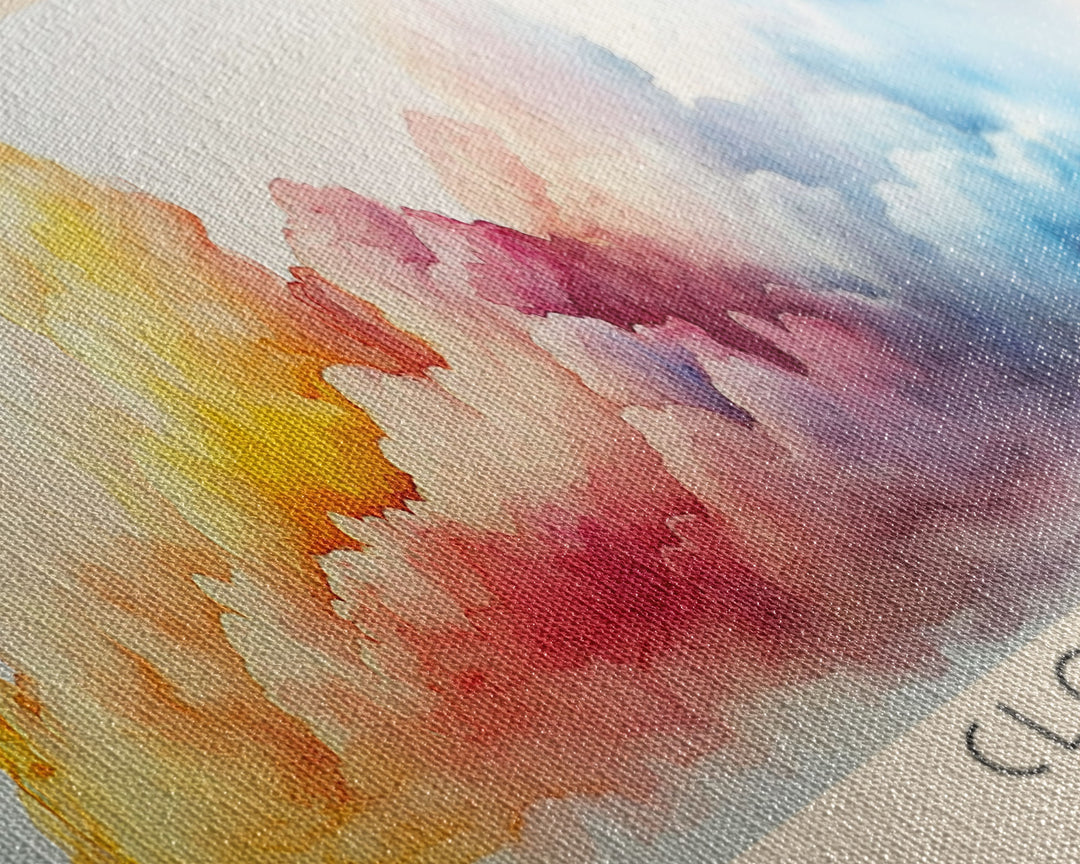 Cloud 9, Philippines Watercolor Print, Vacation Gift, Philippines Wall Art, Beach Painting, Beach Decor, Beach Or Lakehouse Art