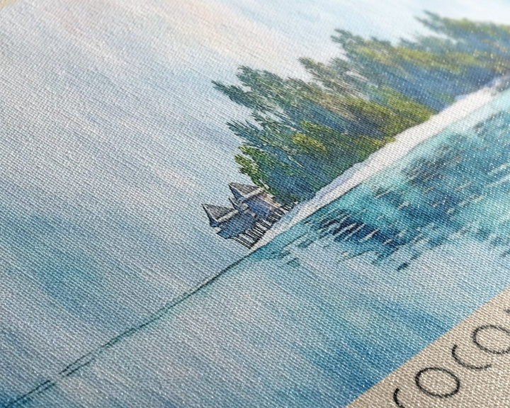 Cocos (Keeling) Islands, Australia Watercolor Print, Vacation Gift, Australia Wall Art, Beach Painting, Beach Decor, Beach Or Lakehouse Art