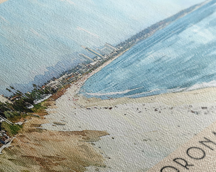 Coronado Beach, San Diego Watercolor Beach Print, Vacation Gift, San Diego Wall Art, Beach Painting, Beach Decor, Beach Painting