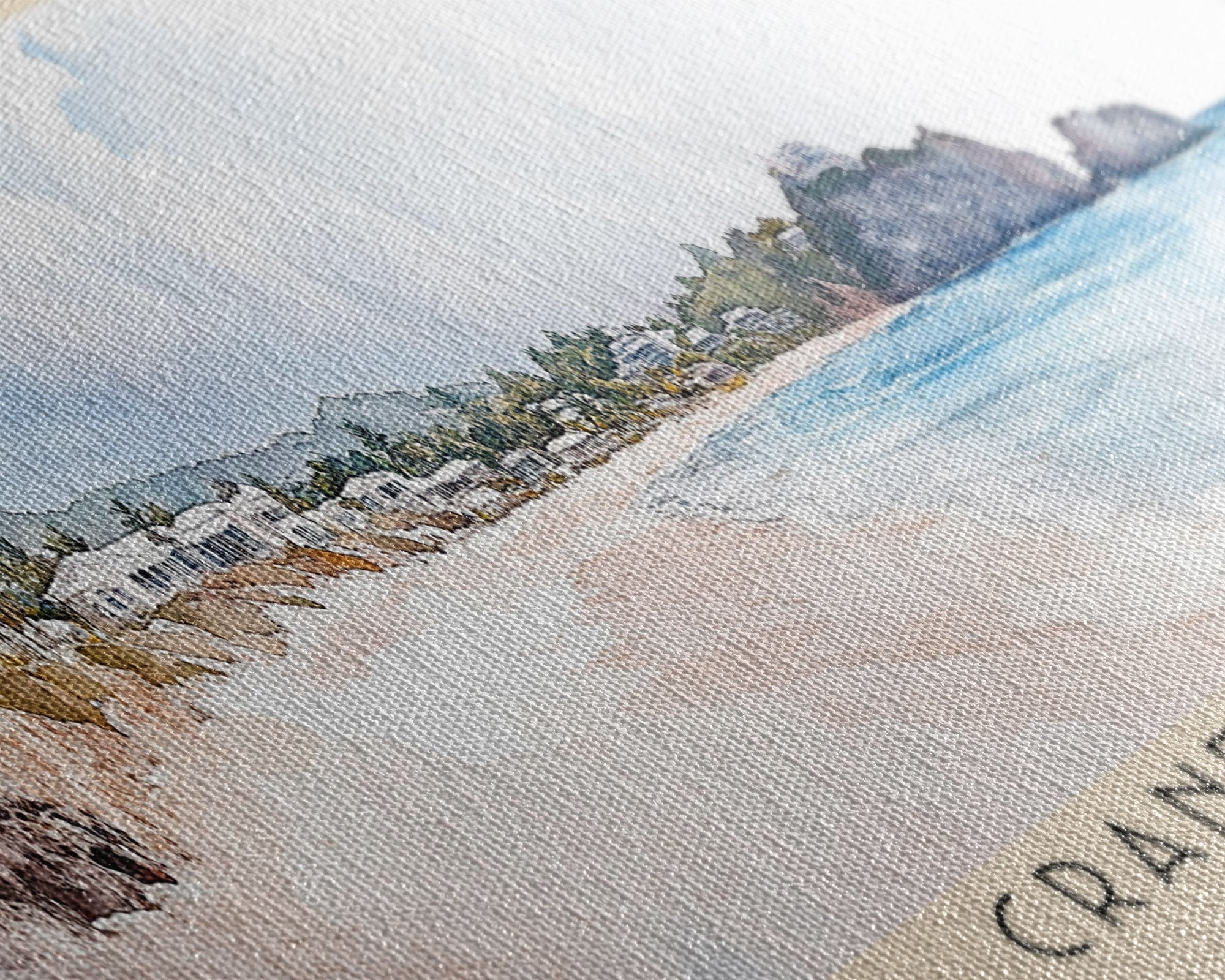 Crane Beach, Barbados Watercolor Print, Vacation Gift, Barbados Wall Art, Vacation Wall Art, Vacatation Memories, Beach Decor, Beach Or Lakehouse Art