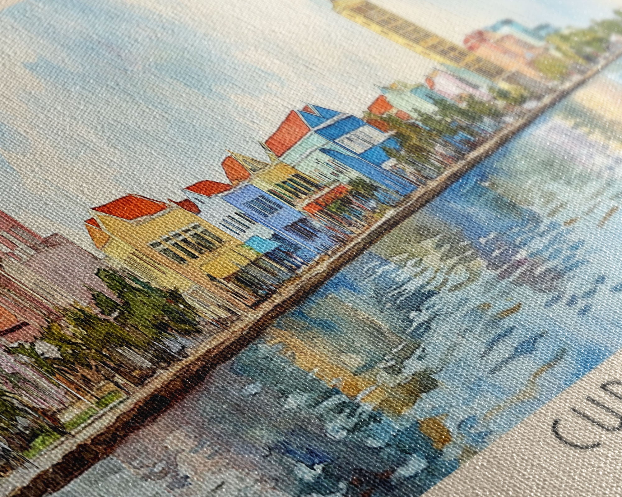 Curacao, Curacao Watercolor Beach Print, Vacation Gift, Curacao Wall Art, Beach Painting, Beach Decor, Beach Painting