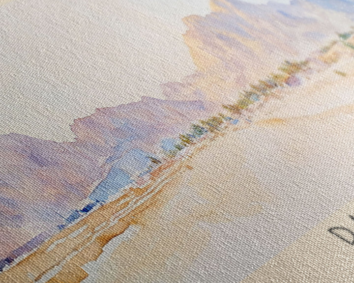 Dahab, Egypt Watercolor Print, Vacation Gift, Egypt Wall Art, Beach Painting, Beach Decor, Beach Or Lakehouse Art