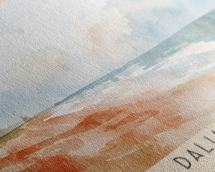 Dalia Beach, Morocco Watercolor Print, Vacation Gift, Morocco Wall Art, Beach Painting, Beach Decor, Large Wall Art, Wood Frame Art