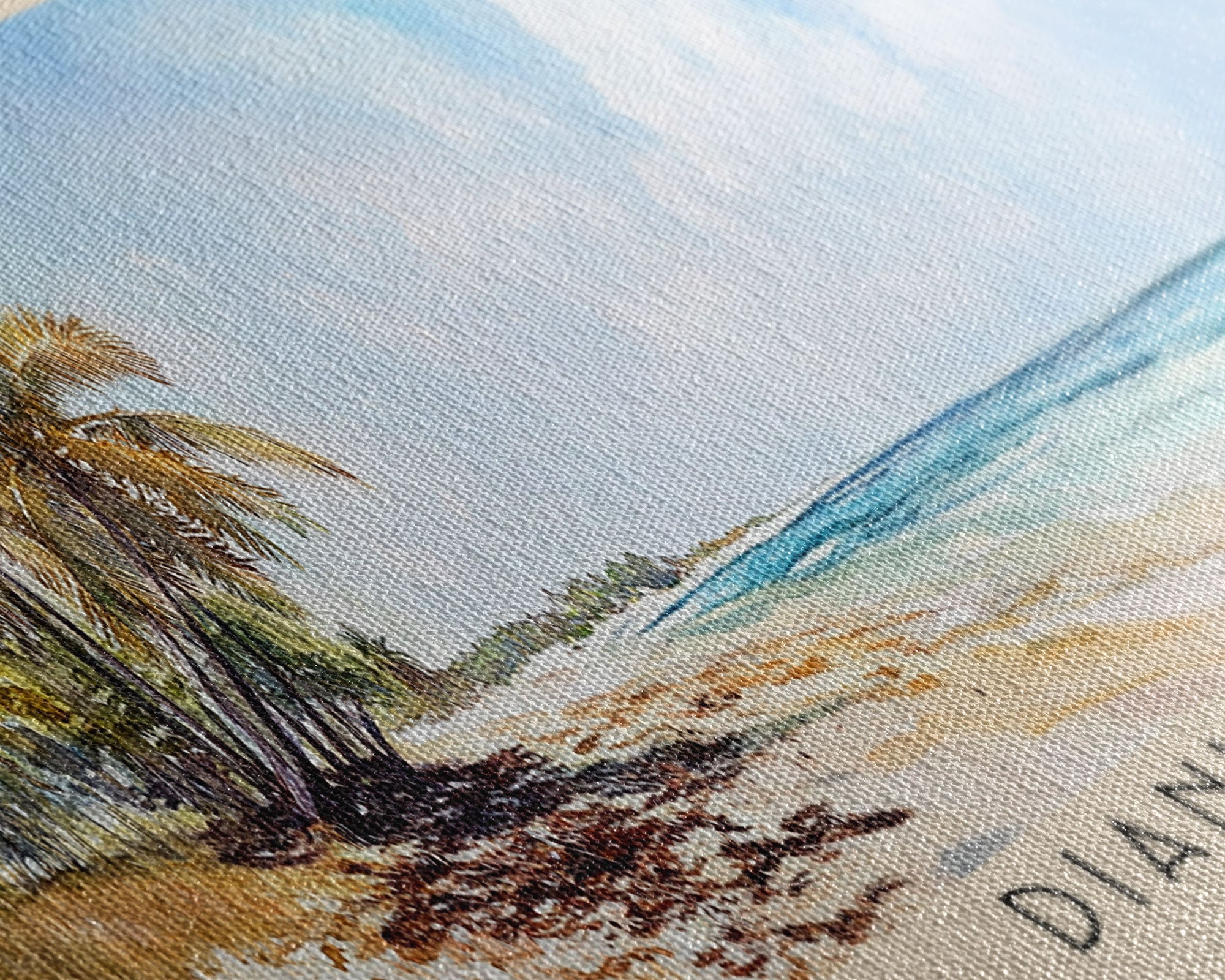 Diani Beach, Kenya Watercolor Print, Vacation Gift, Kenya Wall Art, Vacation Wall Art, Vacatation Memories, Beach Decor, Beach Or Lakehouse Art