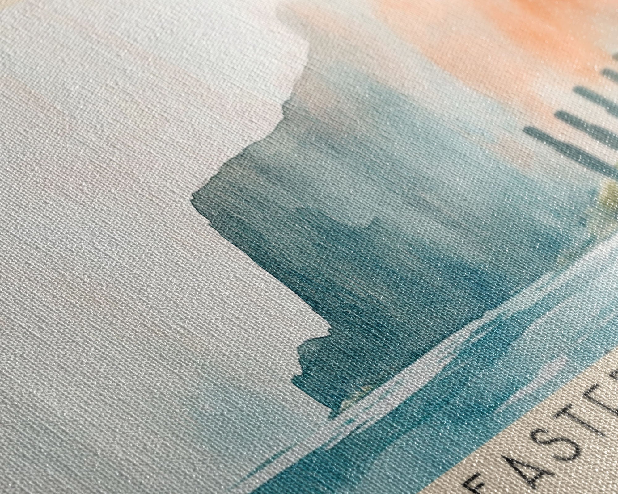 Easter Island, Chile Watercolor Beach Print, Vacation Gift, Chile Wall Art, Beach Painting, Beach Decor, Beach Painting