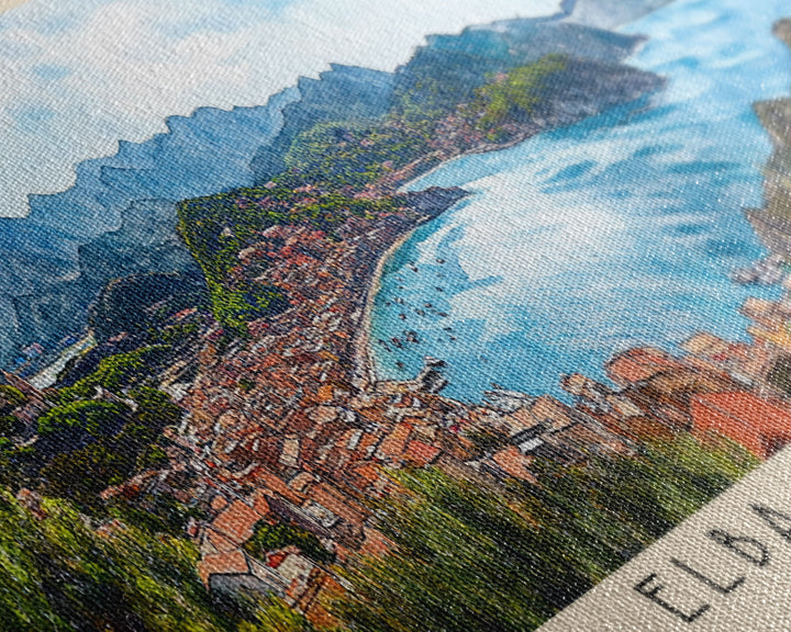 Elba Island, Italy Watercolor Print, Vacation Gift, Italy Wall Art, Beach Painting, Beach Decor, Beach Or Lakehouse Art