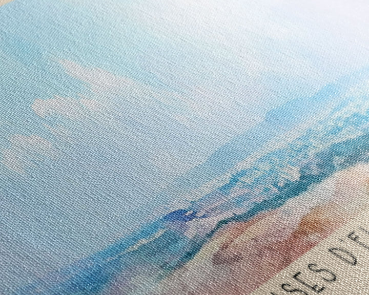 Falaises d’El Marsa a Alger, Algeria Watercolor Print, Vacation Gift, Algeria Wall Art, Beach Painting, Beach Decor, Beach Or Lakehouse Art