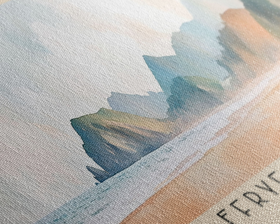 Ffryes Beach, Ffryes Beach Watercolor Print, Vacation Gift, Ffryes Beach Wall Art, Beach Painting, Beach Decor, Beach Or Lakehouse Art