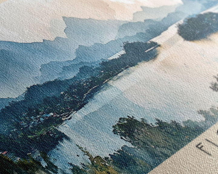 Flores, Indonesia Watercolor Print, Vacation Gift, Indonesia Wall Art, Beach Painting, Beach Decor, Large Wall Art, Wood Frame Art