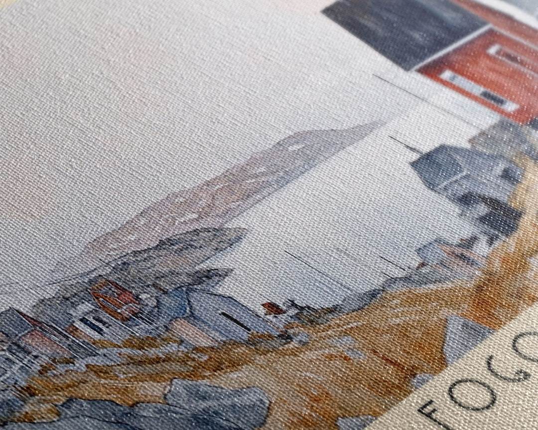 Fogo Island, Canada Watercolor Print, Vacation Gift, Canada Wall Art, Vacation Wall Art, Vacatation Memories, Beach Decor, Beach Or Lakehouse Art