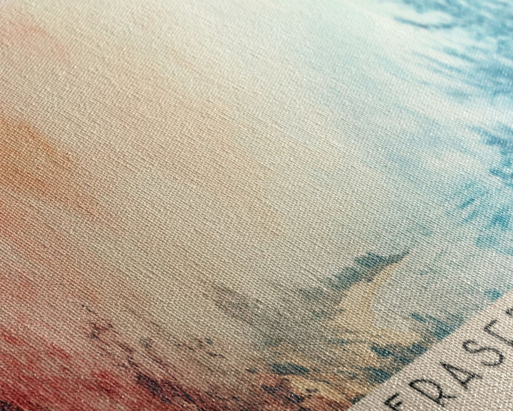 Fraser Island, Australia Watercolor Print, Vacation Gift, Australia Wall Art, Beach Painting, Beach Decor, Beach Or Lakehouse Art