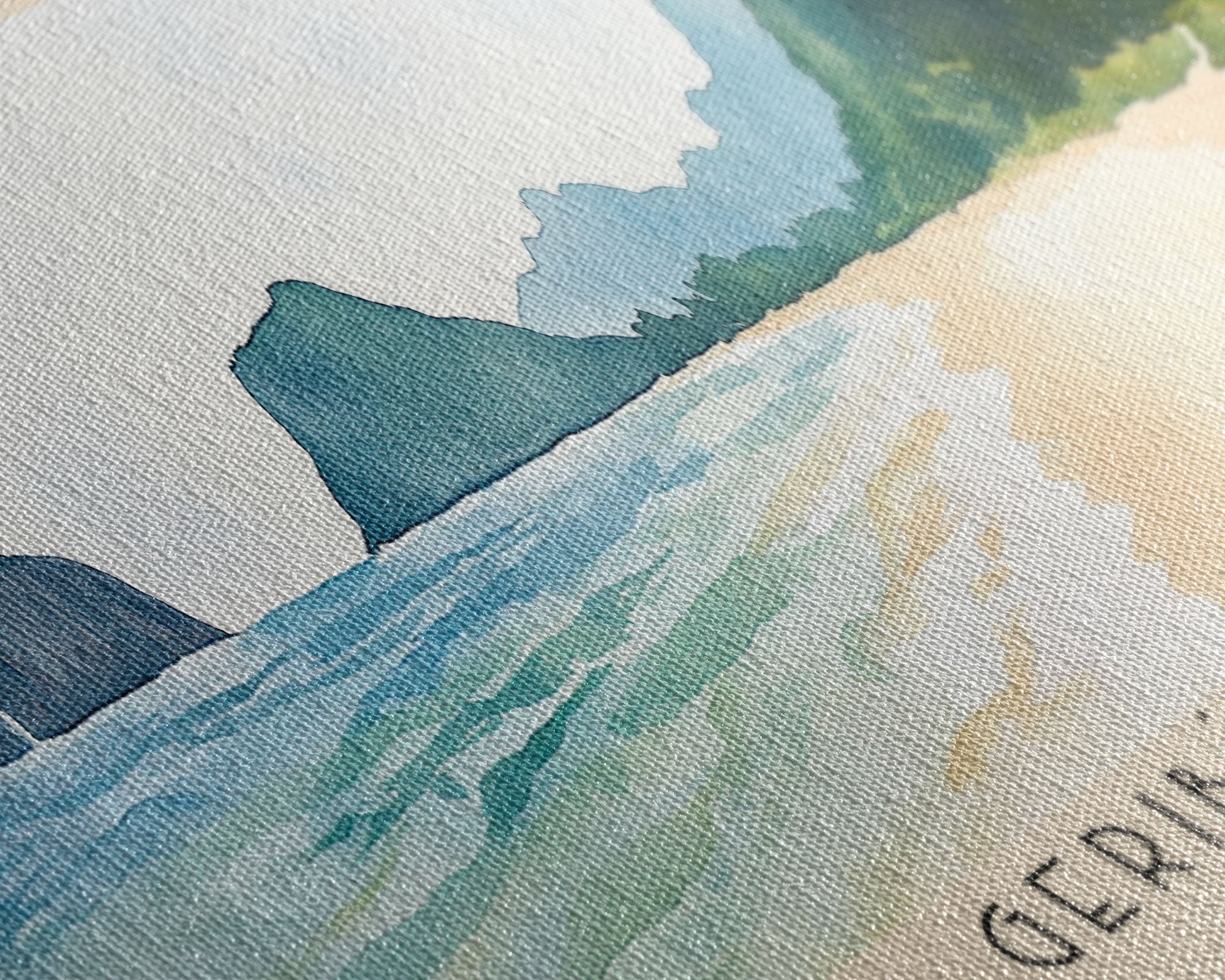 Geribá Beach, Brazil Watercolor Print, Vacation Gift, Brazil Wall Art, Vacation Wall Art, Vacatation Memories, Beach Decor, Beach Or Lakehouse Art