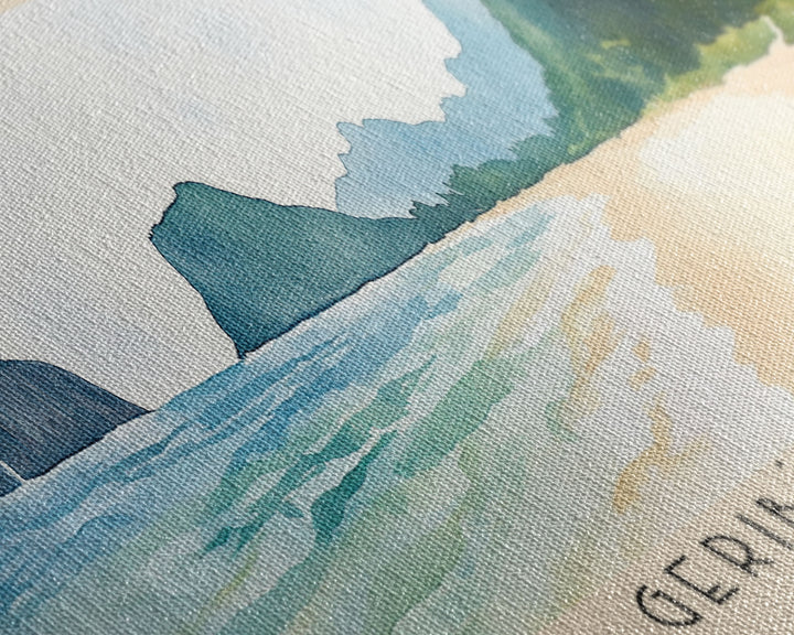 Geribá Beach, Brazil Watercolor Print, Vacation Gift, Brazil Wall Art, Vacation Wall Art, Vacatation Memories, Beach Decor, Beach Or Lakehouse Art