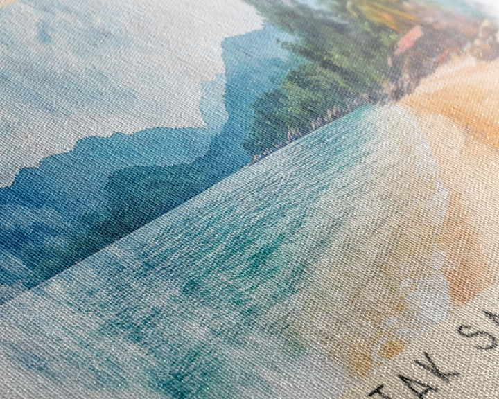 Gertak Sanggul Beach, Malasyia Watercolor Print, Vacation Gift, Malasyia Wall Art, Beach Painting, Beach Decor, Beach Or Lakehouse Art