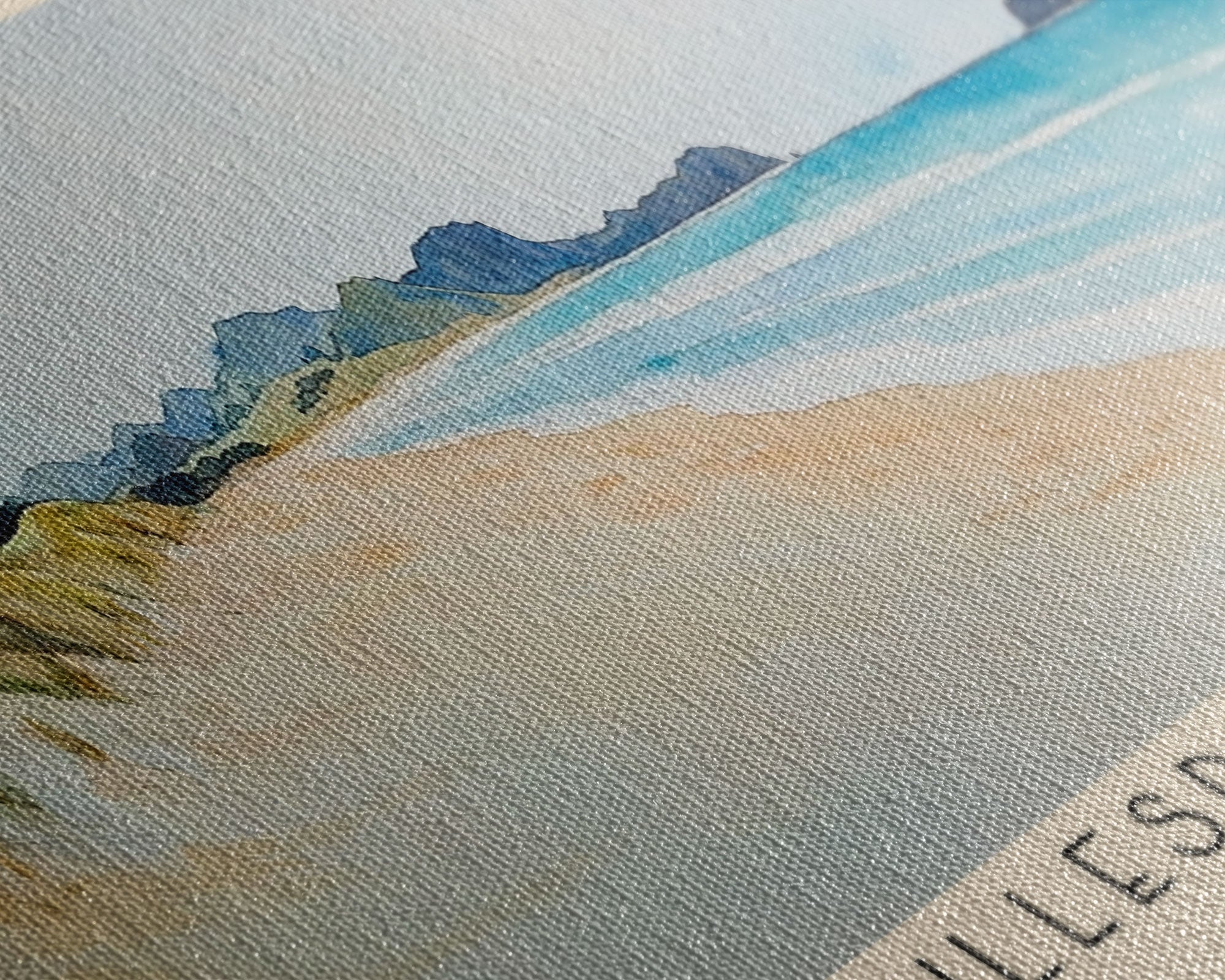 Gillespies Beach, New Zealand Watercolor Print, Vacation Gift, New Zealand Wall Art, Vacation Wall Art, Vacatation Memories, Beach Decor, Beach Or Lakehouse Art