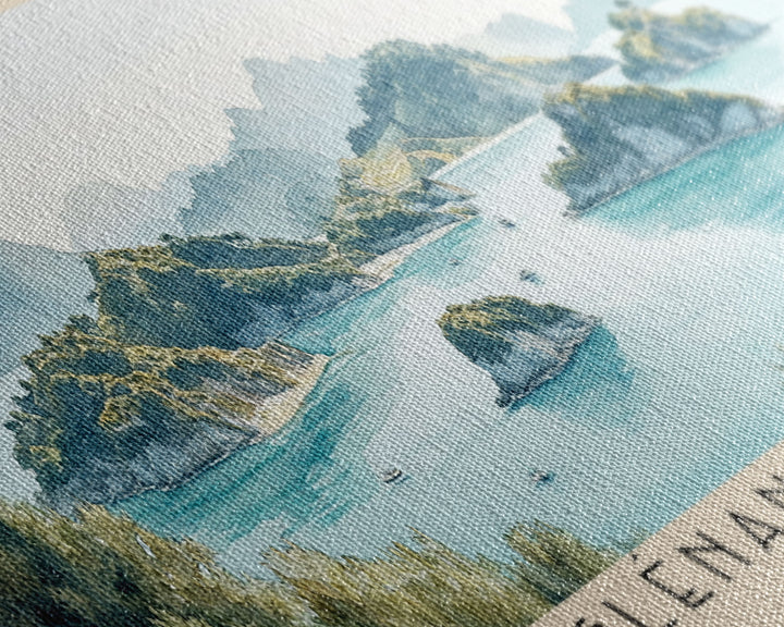 Glénan Islands, France Watercolor Print, Vacation Gift, France Wall Art, Beach Painting, Beach Decor, Beach Or Lakehouse Art