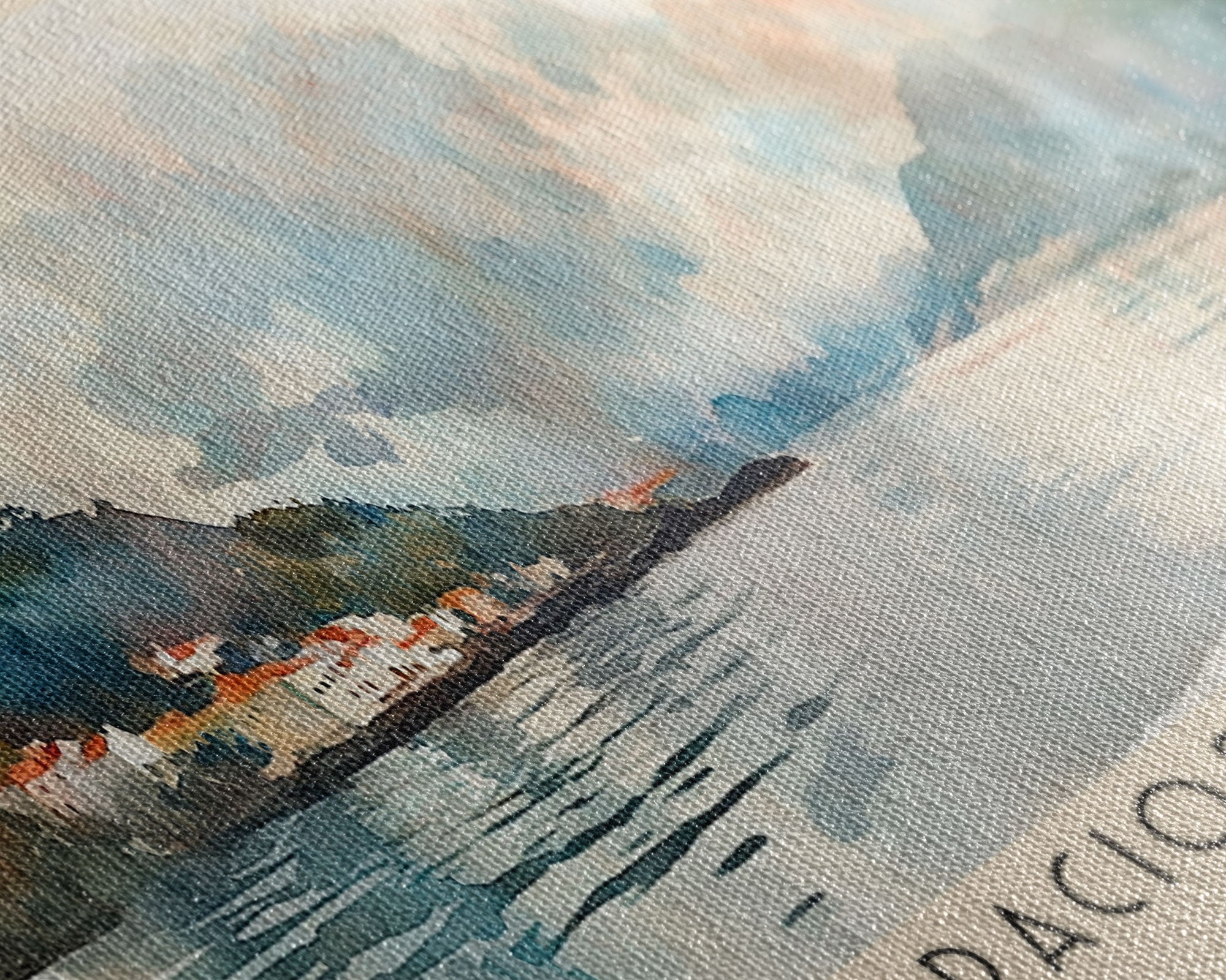 Graciosa Island, Portugal Watercolor Print, Vacation Gift, Portugal Wall Art, Beach Painting, Beach Decor, Beach Or Lakehouse Art