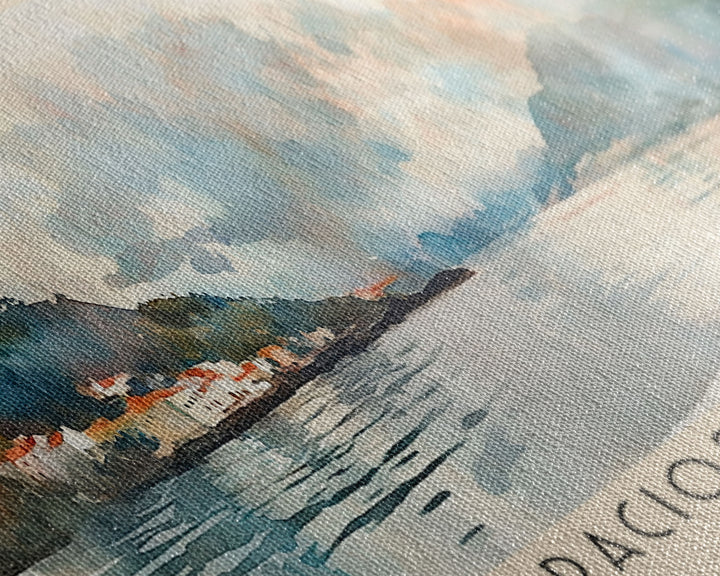 Graciosa Island, Portugal Watercolor Print, Vacation Gift, Portugal Wall Art, Beach Painting, Beach Decor, Beach Or Lakehouse Art