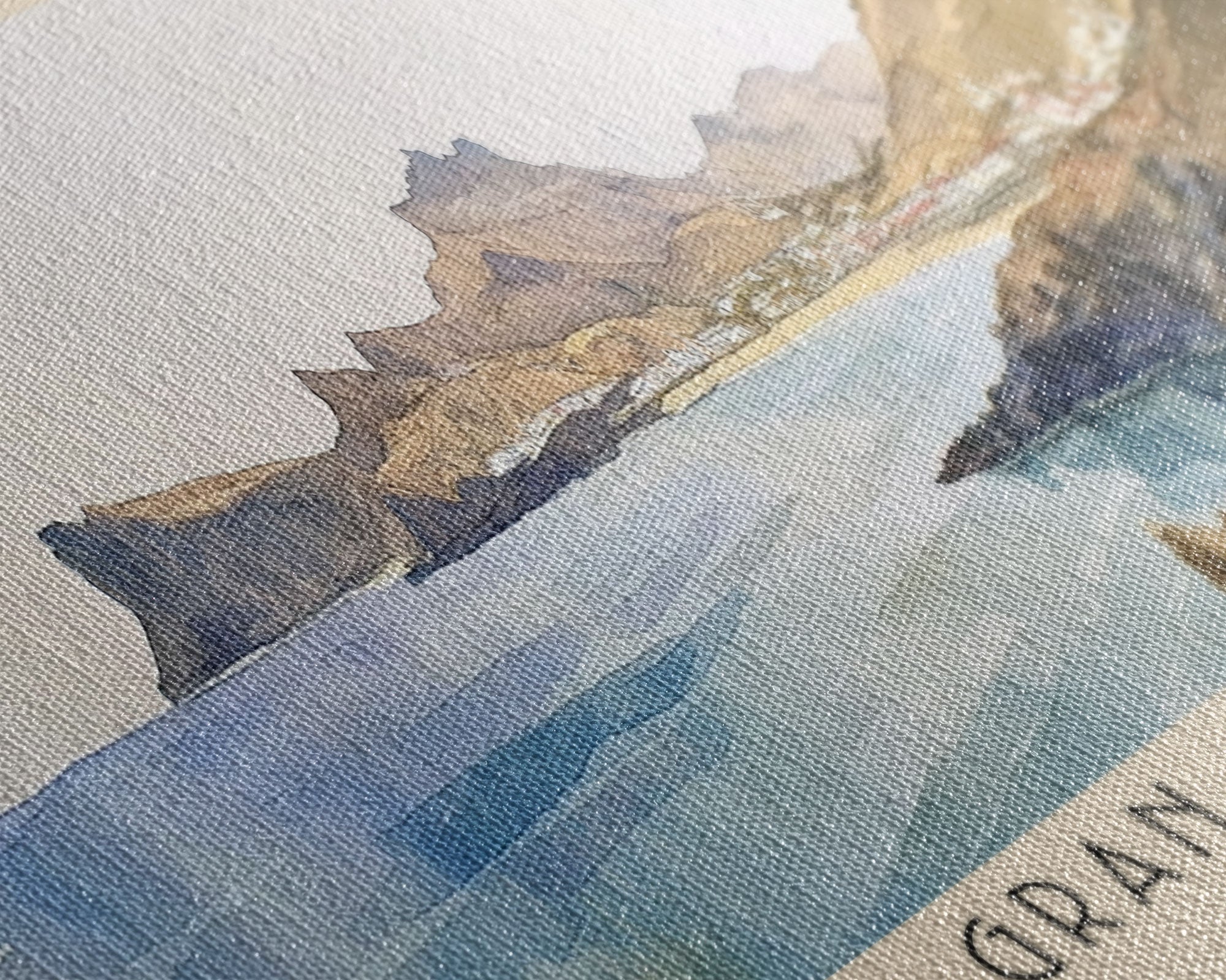 Gran Canaria, Spain Watercolor Beach Print, Vacation Gift, Spain Wall Art, Beach Painting, Beach Decor, Beach Painting