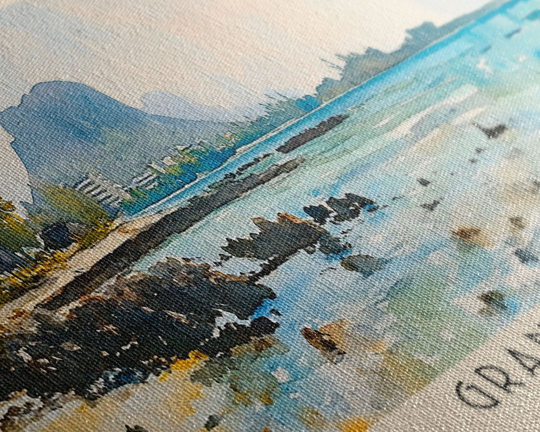 Grand Baie, Mauritius Watercolor Print, Vacation Gift, Mauritius Wall Art, Vacation Wall Art, Vacatation Memories, Beach Decor, Beach Or Lakehouse Art