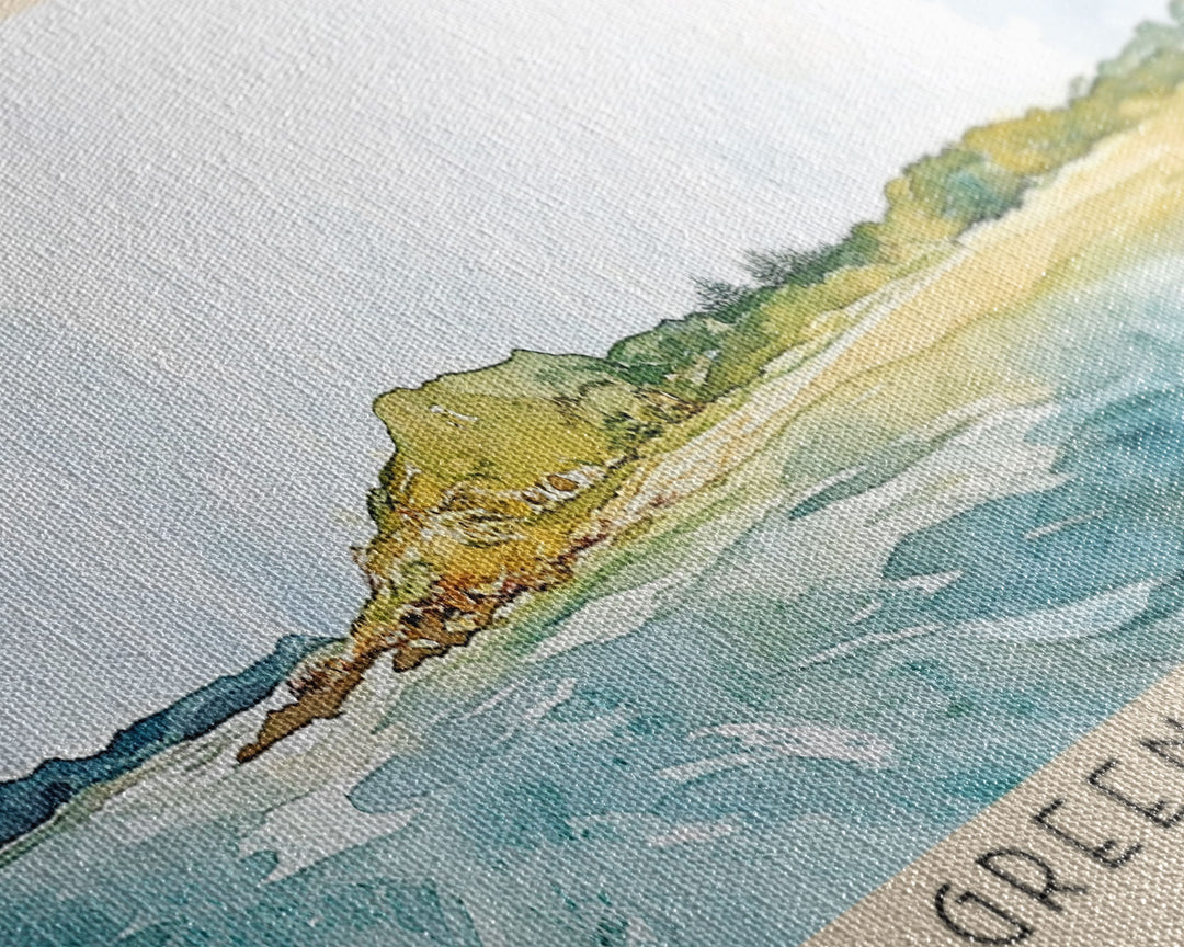 Green Island, Australia Watercolor Print, Vacation Gift, Australia Wall Art, Beach Painting, Beach Decor, Beach Or Lakehouse Art