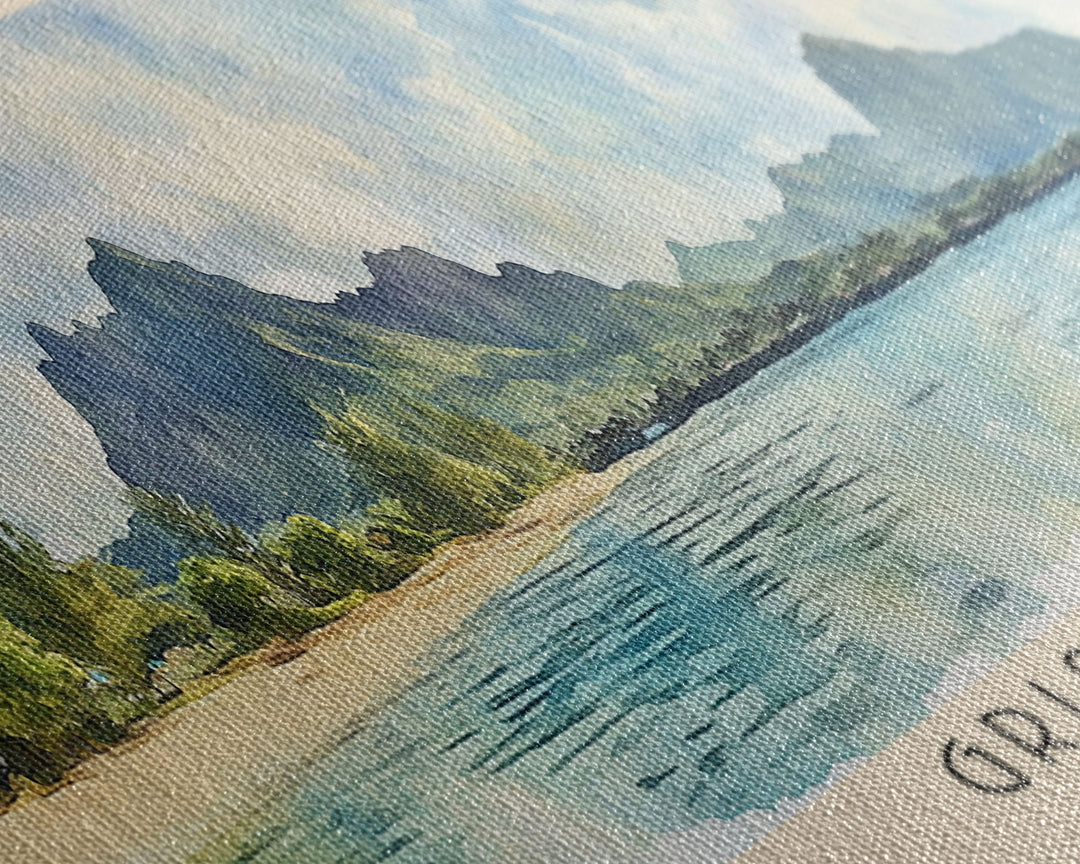 Gris Gris, Mauritius Watercolor Beach Print, Vacation Gift, Mauritius Wall Art, Beach Painting, Beach Decor, Beach Painting