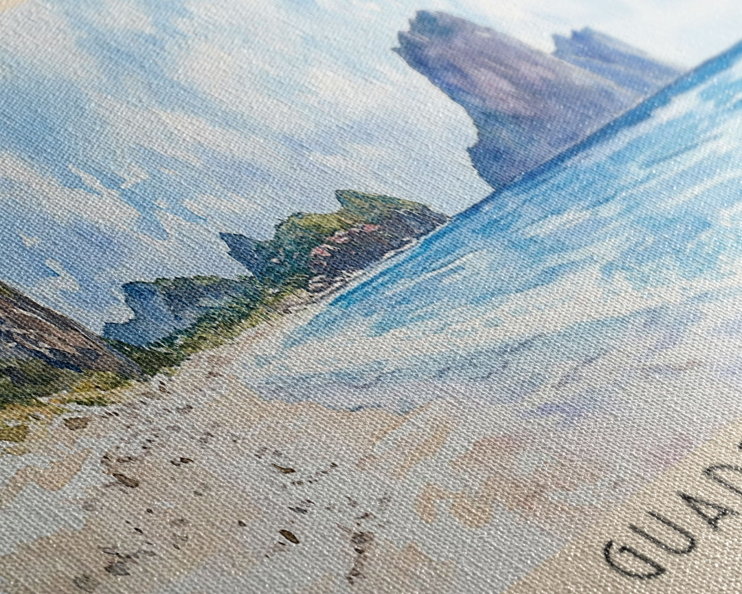 Guadeloupe, France Watercolor Print, Vacation Gift, France Wall Art, Vacation Wall Art, Vacatation Memories, Beach Decor, Beach Or Lakehouse Art