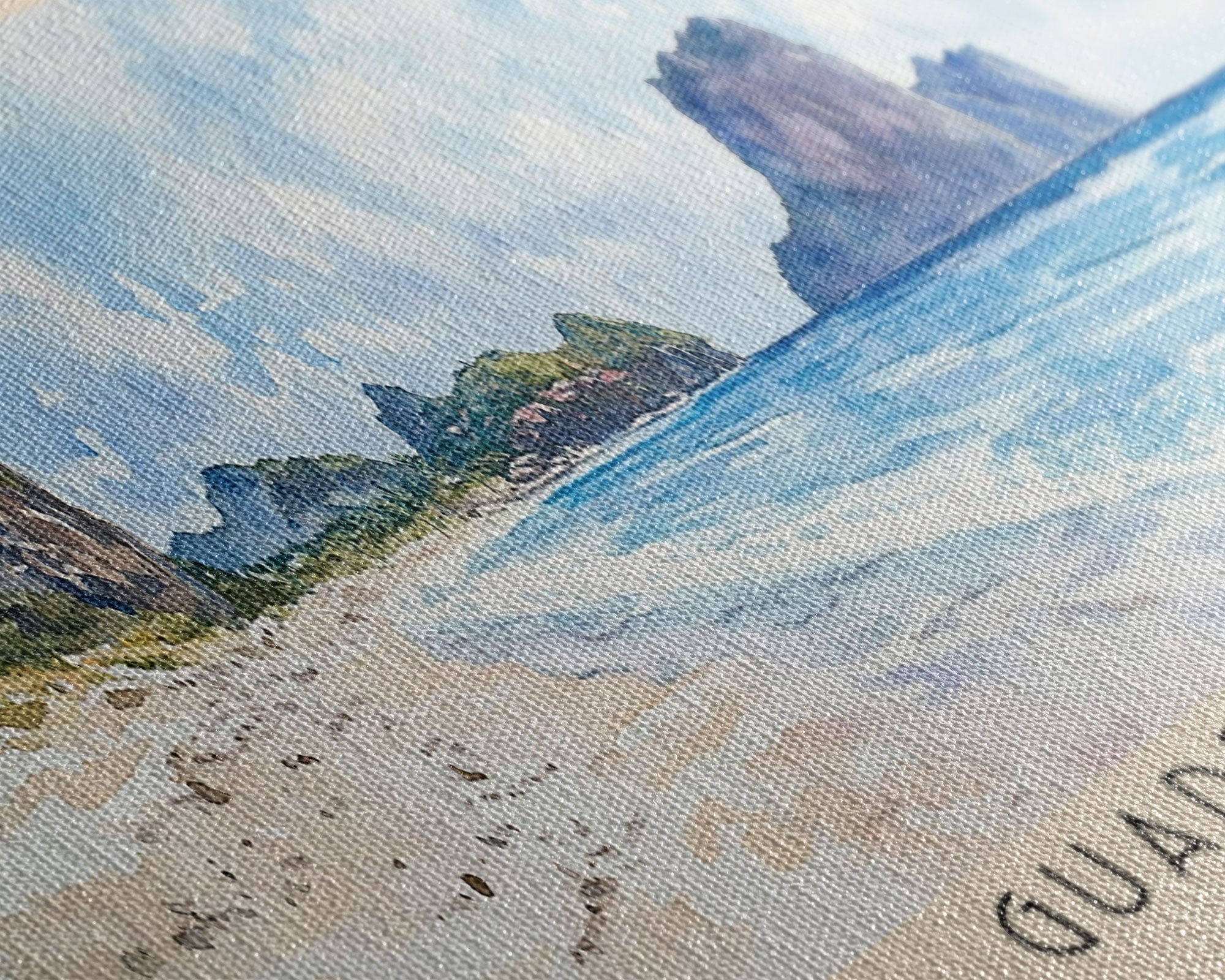 Guadeloupe, France Watercolor Print, Vacation Gift, France Wall Art, Vacation Wall Art, Vacatation Memories, Beach Decor, Beach Or Lakehouse Art