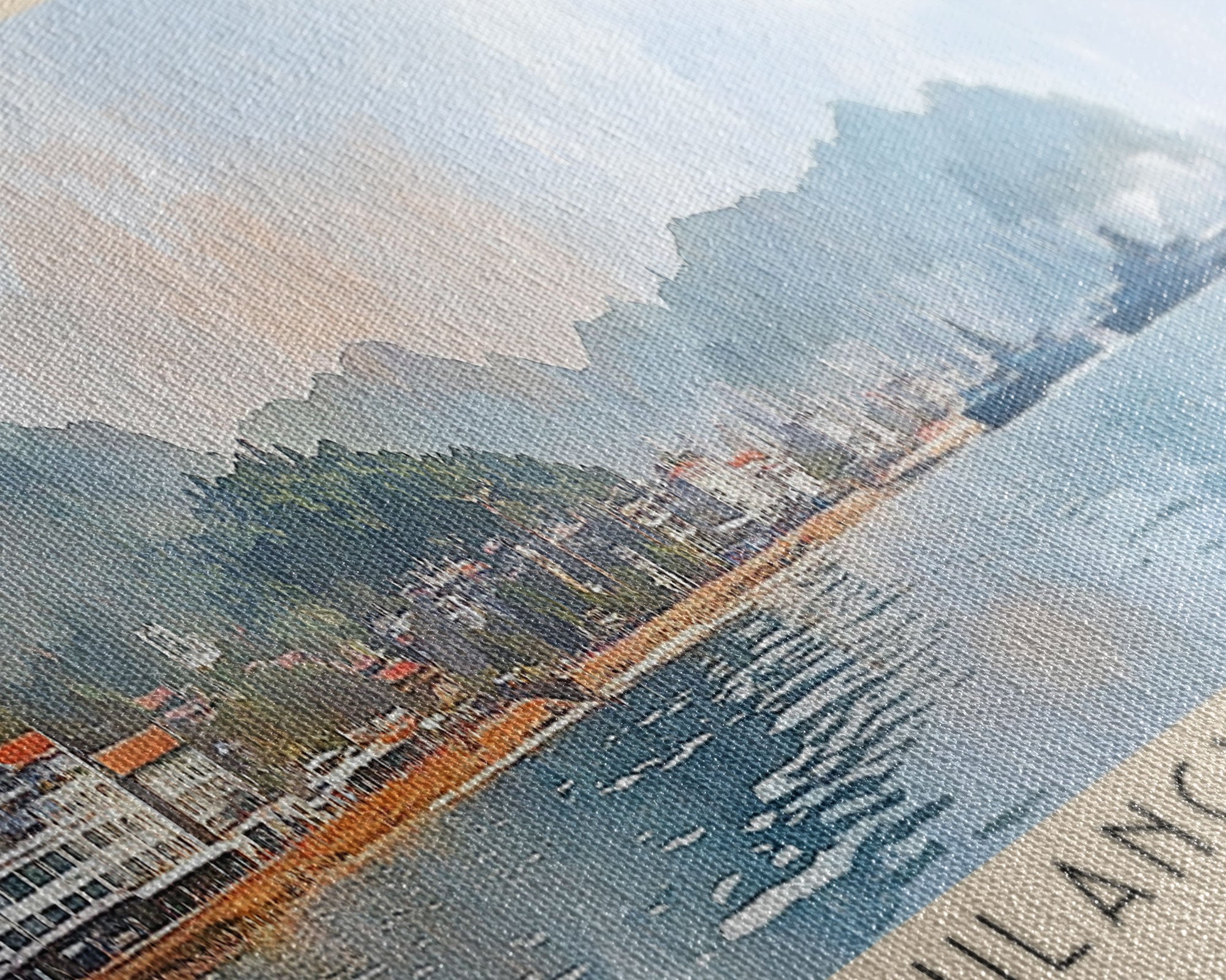 Gulangyu Island, China Watercolor Beach Print, Vacation Gift, China Wall Art, Beach Painting, Beach Decor, Beach Painting