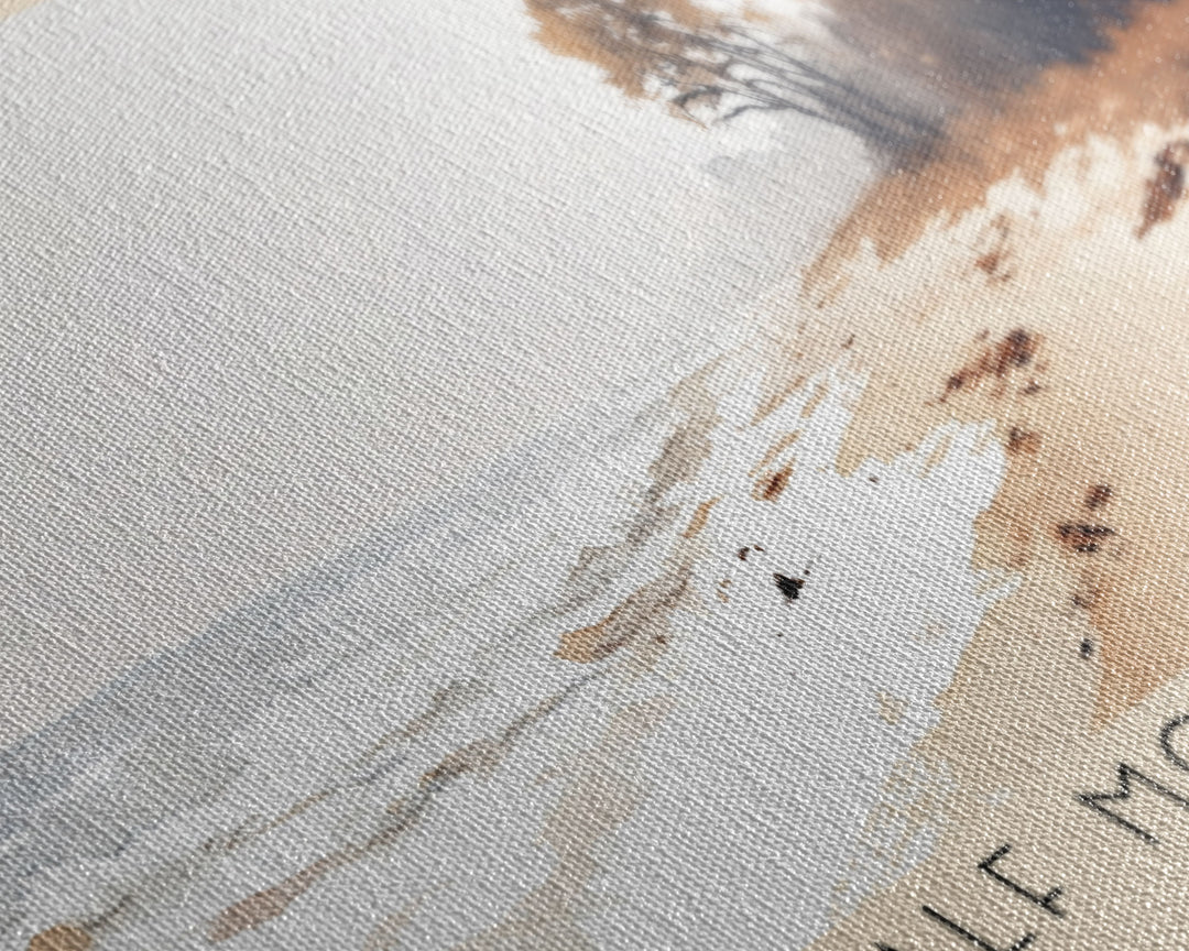 Half Moon Beach, India Watercolor Print, Vacation Gift, India Wall Art, Beach Painting, Beach Decor, Beach Or Lakehouse Art