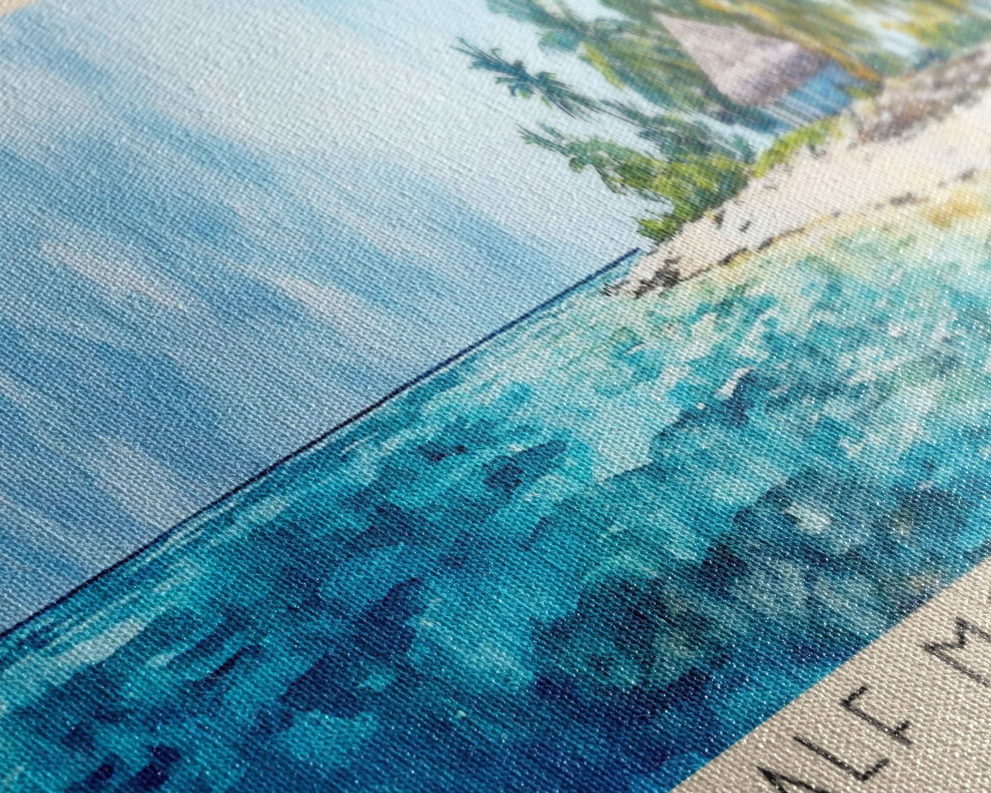 Half Moon Caye, Belize Watercolor Beach Print, Vacation Gift, Belize Wall Art, Beach Painting, Beach Decor, Beach Painting