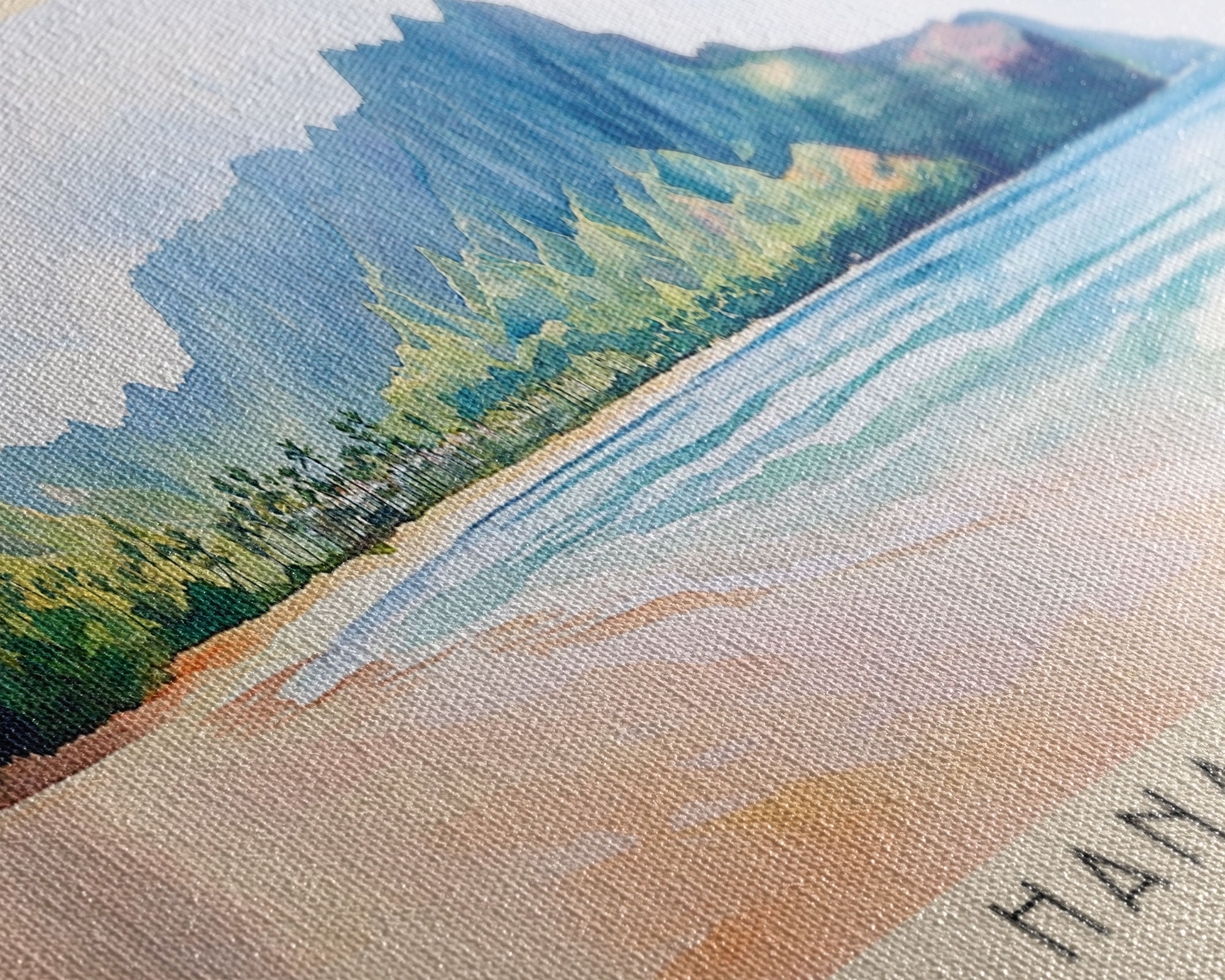 Hanalei Bay, Hawaii Watercolor Print, Vacation Gift, Hawaii Wall Art, Vacation Wall Art, Vacatation Memories, Beach Decor, Beach Or Lakehouse Art