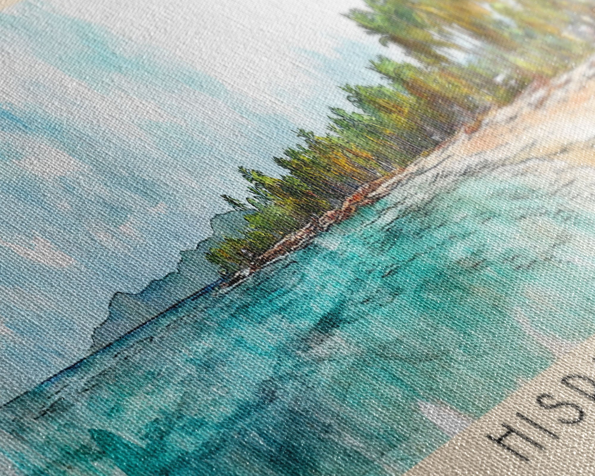 Hispaniola, Dominican Republic Watercolor Beach Print, Vacation Gift, Dominican Republic Wall Art, Beach Painting, Beach Decor, Beach Painting