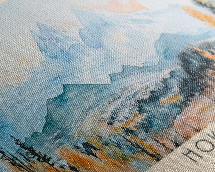 Hokkaido, Japan Watercolor Print, Vacation Gift, Japan Wall Art, Beach Painting, Beach Decor, Beach Or Lakehouse Art